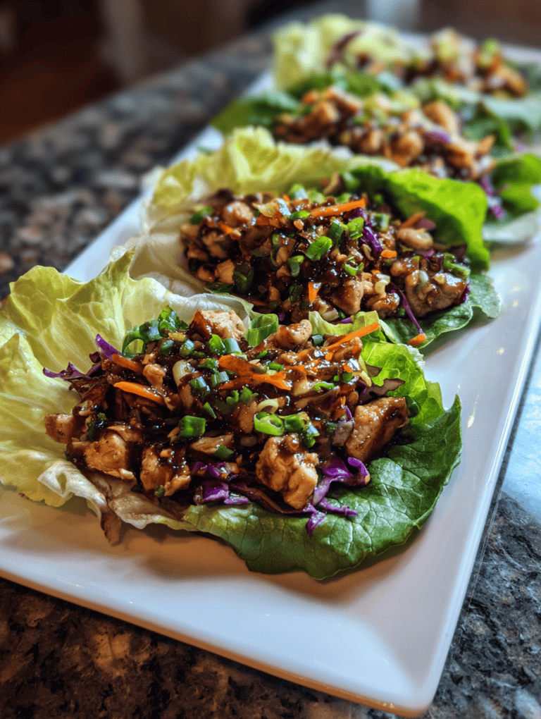Asian Chicken Lettuce Wraps
