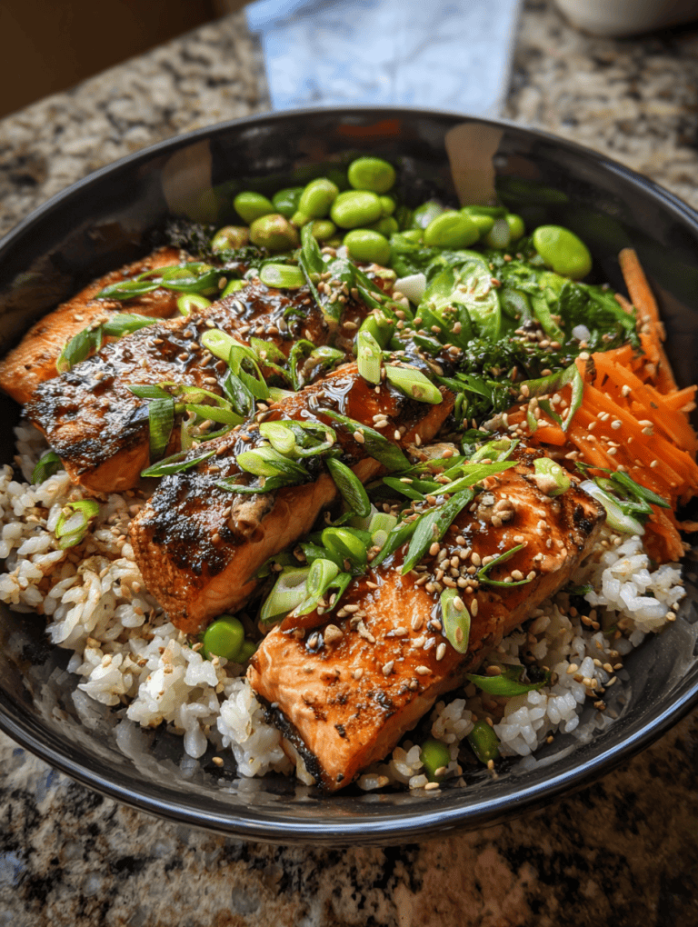 Teriyaki Salmon Bowls