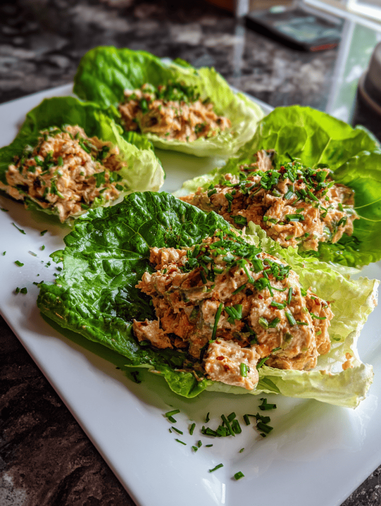 Tuna Salad Lettuce Wraps